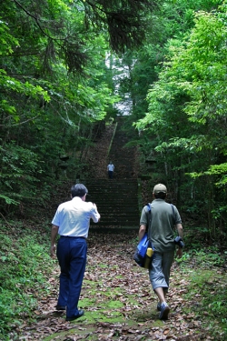 高千穂巡り・向山神社石段