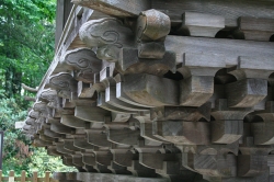 高千穂巡り・三ヶ所神社屋根