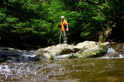 尾鈴山瀑布群 〜 滝めぐり・移動中