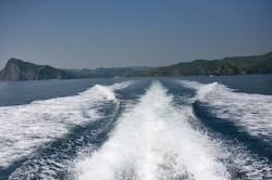 島野浦・高速艇の風景