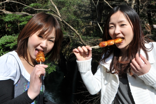 高千穂〜阿蘇「B級ご当地グルメ」食べ歩きドライブ・くるみ味噌・焼きだんご
