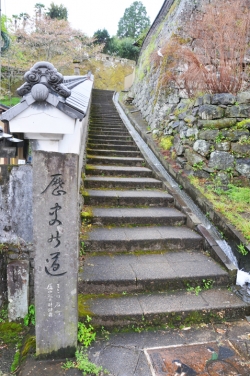 麦蔵・「旧竹田荘」への階段