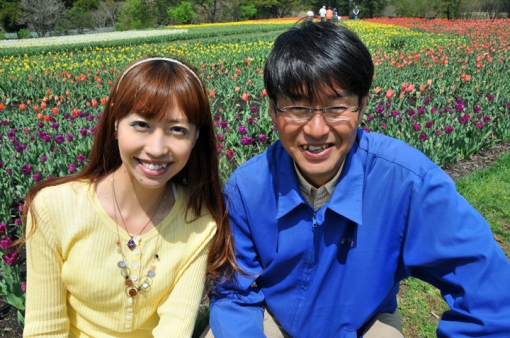 くじゅう花公園・後藤さん（右）