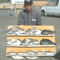 長ハエ　中田氏　クロ,チヌ(1～1,5kg)アジ