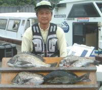 大野氏 クロ,チヌ(1〜2kg)