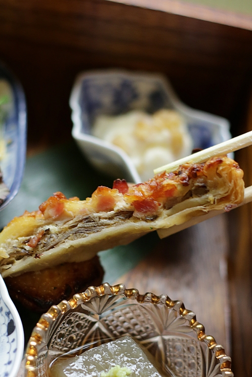 富春館・ごぼうのキッシュ